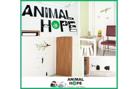 Polepy a další výzdoba čekárny pro zpříjemnění čekání :-)